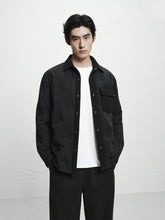 Men's Black Lightweight Down Shirt Jacket